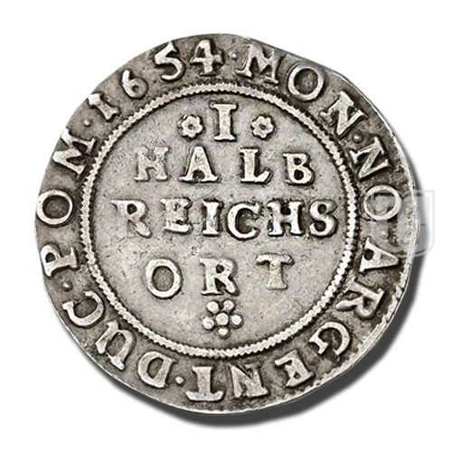 1/8 THALER (1/2 Reichsort) | 1654 | KM 210 | R