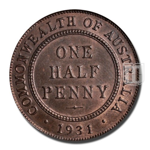 Half Penny 1931 KM 22 Coins Mintage World Half Penny 1931 KM 22 Coins Mintage World