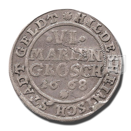 6 MARIENGROSCHEN (1/6 Thaler) | 1668 | KM 230 | R