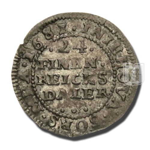 1/24 THALER (Groschen) | 1681 BA | KM 252 | R