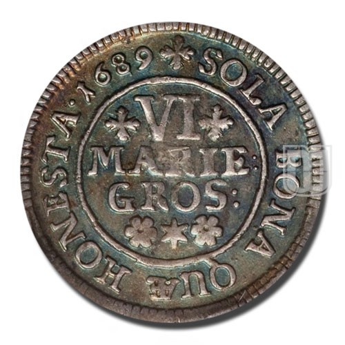 6 Mariengroschen (1/6 Gulden) | 1689 | KM 258 | R