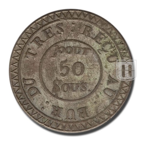 50 Sous | No date (1822) | KM 2 | R