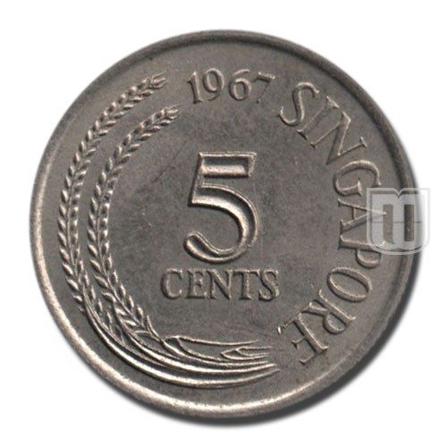 5 Cents | 1967 | KM 2 | O