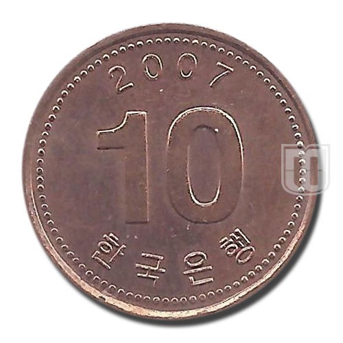 10 Won | 2007 | KM 33.2a | R