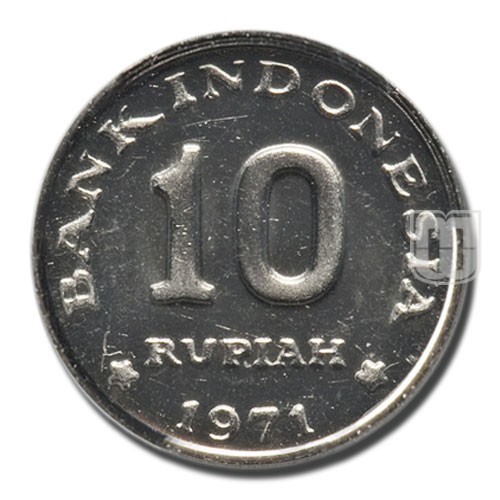 10 Rupiah | 1971 | KM 33 | O
