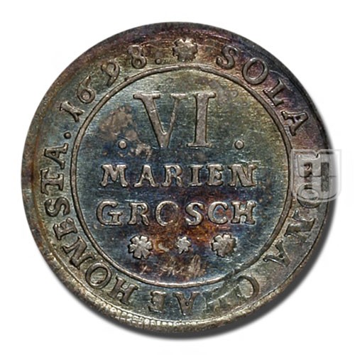 6 Mariengroschen (1/6 Gulden) | 1698 | KM 375 | R