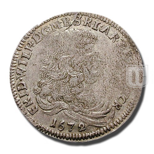 1/3 THALER (1/2 Gulden) | 1672 IL | KM 376.1 | O