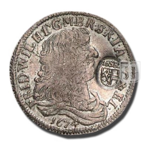 1/3 THALER (1/2 Gulden) | 1674 IL | KM 376.1 | O