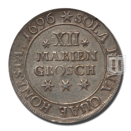 12 Mariengroschen (1/3 Gulden) | 1696 | KM 377 | R