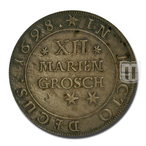 12 Mariengroschen (1/3 Gulden) | 1698 | KM 377 | R