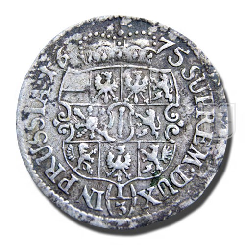 1/3 THALER (1/2 Gulden) | 1675 HS | KM 379 | R