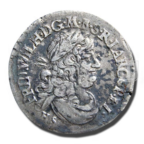 1/3 THALER (1/2 Gulden) | 1675 HS | KM 391 | O