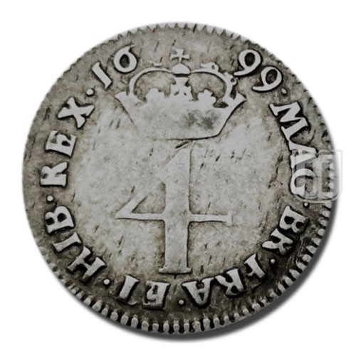 Four Pence (Groat) | 1699 | KM 495 | R