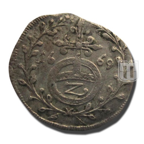 2 KREUZER (1/2 Batzen) | 1669 MG | KM 51 | R