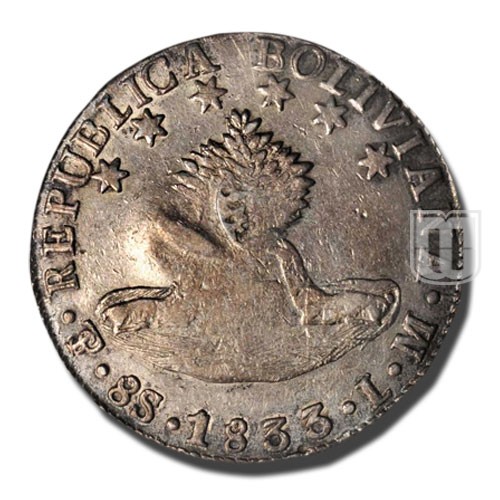 8 Reales | No Date (1832-34) | KM 51 | R