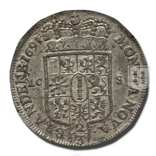 2/3 THALER (Gulden) | 1691 LCS | KM 556 | R