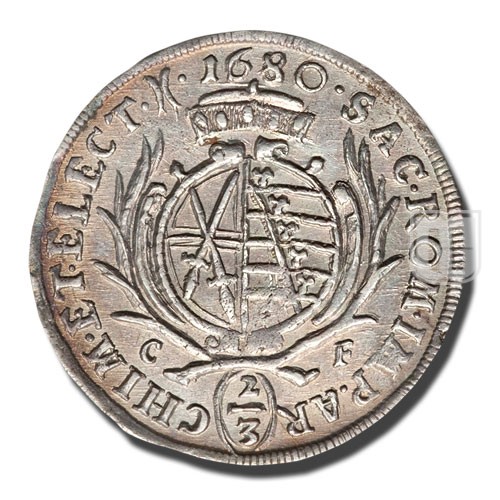 2/3 THALER (Gulden) | 1680 CF | KM 559 | R