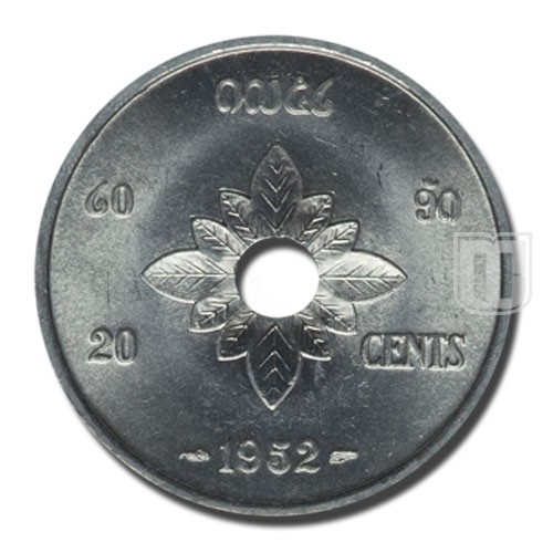 20 Cents | 1952 | KM 5 | R
