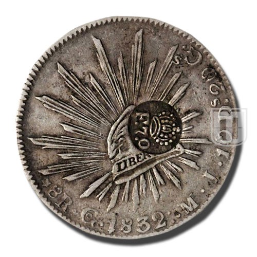 8 Reales | No Date (1832-34) | KM 74 | O
