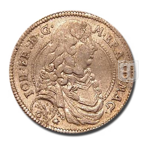 1/6 THALER (1/4 Gulden) | 1676 | KM 82 | O