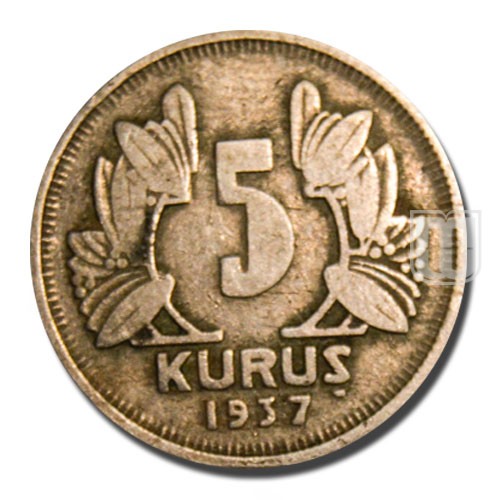 5 Kurus | 1937 | KM 862 | R