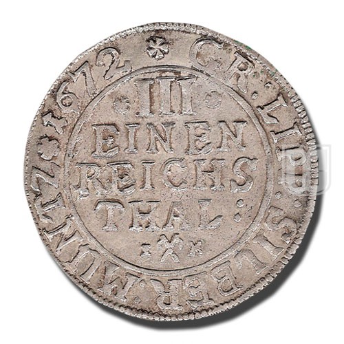 1/3 THALER (1/2 Gulden) | 1672 I(e)H | KM 86 | R