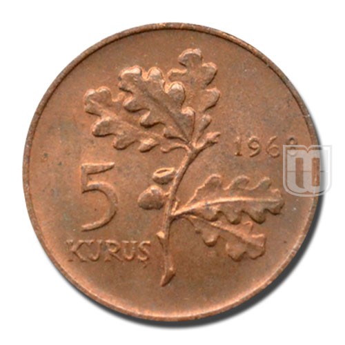 5 Kurus | 1968 | KM 890.1 | R
