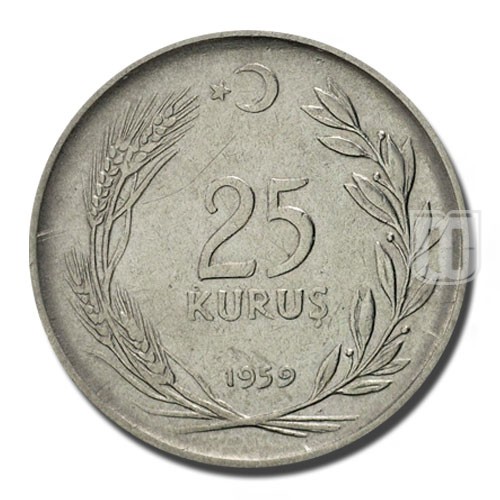 25 Kurus | 1959 | KM 892.1 | R