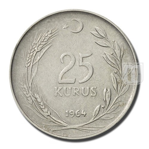 25 Kurus | 1964 | KM 892.2 | R