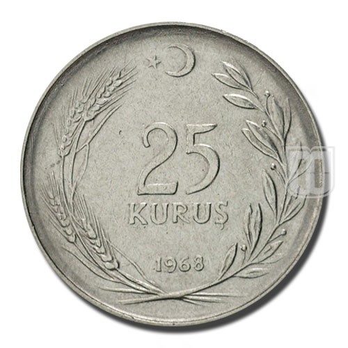 25 Kurus | 1968 | KM 892.3 | R