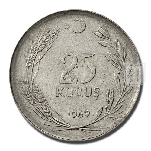 25 Kurus | 1969 | KM 892.3 | R