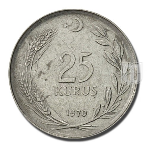 25 Kurus | 1970 | KM 892.3 | R
