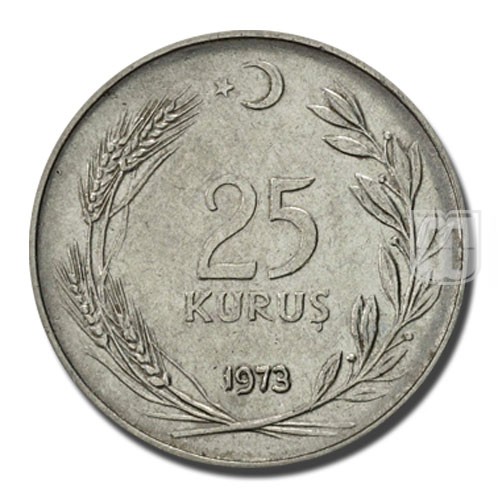 25 Kurus | 1973 | KM 892.3 | R