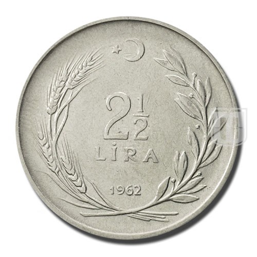 Two and Half Lira | 1962 | KM 893.1 | R