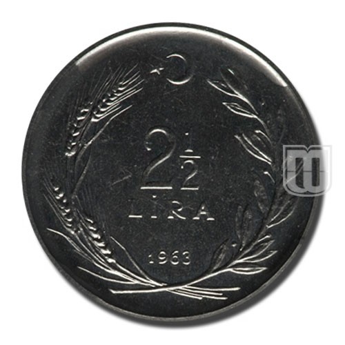Two and Half Lira | 1963 | KM 893.1 | R