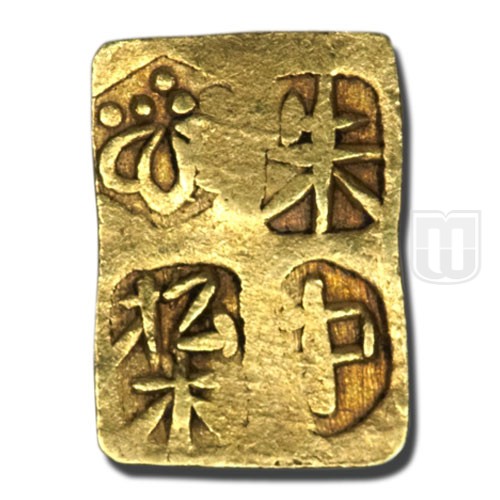Kaku Shu-Naka Kin (Rectangular Half Shu Gold) | No Date | KM 90 | O