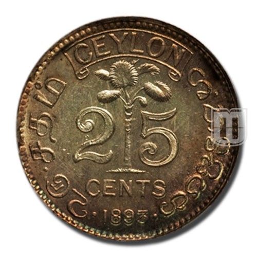 25 Cents | 1893 | KM 95 | R