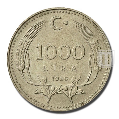 1000 Lira | 1990 | KM 997 | R