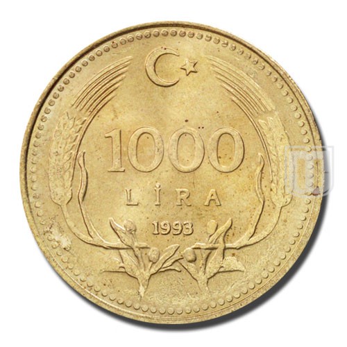 1000 Lira | 1993 | KM 997 | R