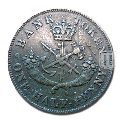 Half Penny | 1852 | KM Tn2 | R