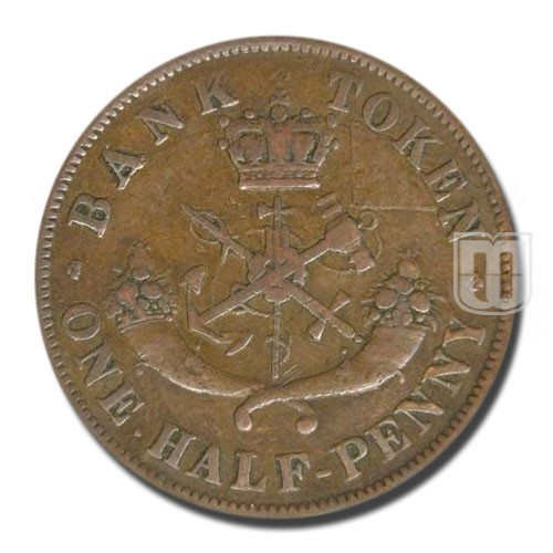 Half Penny | 1857 | KM Tn2 | R