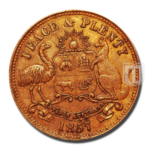 Half Penny | 1857 | KM Tn83.2 | R
