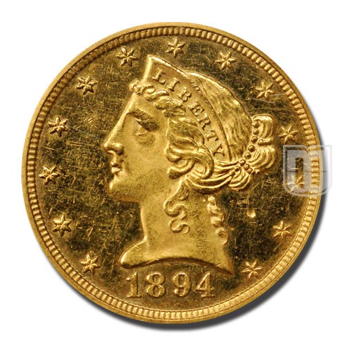 Half Eagle | 1894 | KM 101 | O