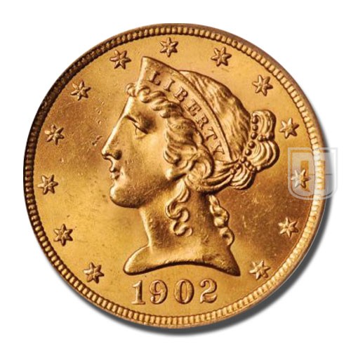 Half Eagle | 1902 | KM # 101 | O