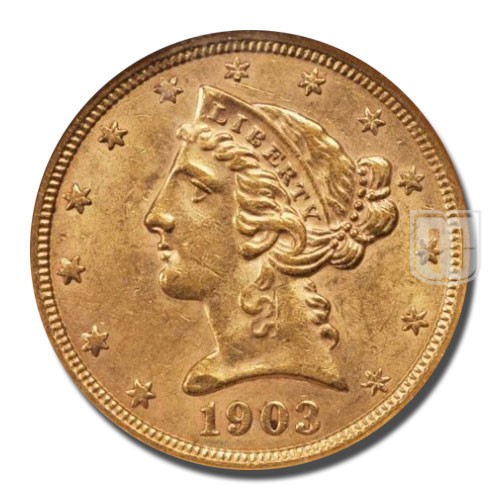 Half Eagle | 1903 | KM # 101 | O