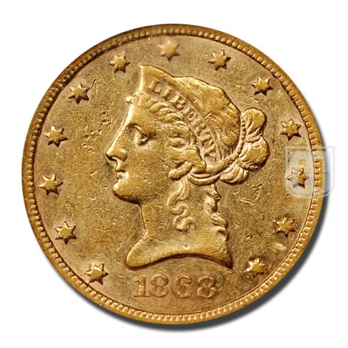Ten Dollar | 1868 | KM 102 | O