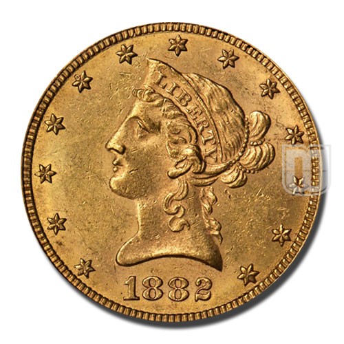 Ten Dollar | 1882 | KM 102 | O
