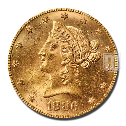 Ten Dollar | 1886 | KM 102 | O