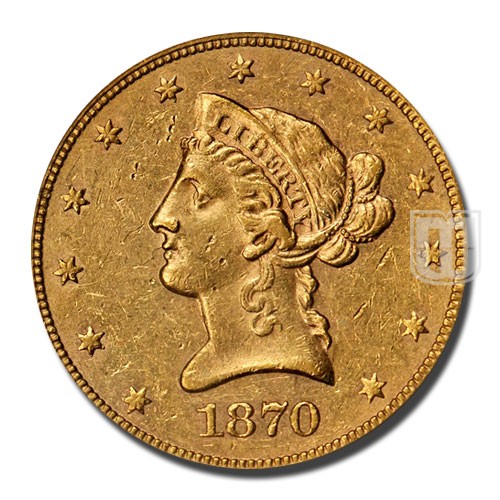 Ten Dollar | 1870 | KM 102 | O