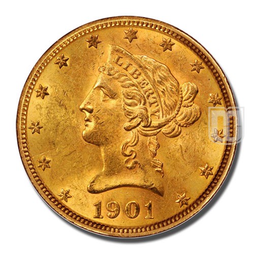 Eagle | 1901 | KM # 102 | O